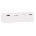 vidaXL Nástenné skrinky 2 ks lesklé biele 80x36,5x35 cm spracov. drevo
