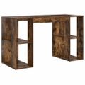 vidaXL Stôl Dymová dub Kompozitné drevo 130 x 50.5 x 75 cm