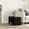 vidaXL LP úložný box Čierny dub 71x34x36 cm Konštruktérske drevo