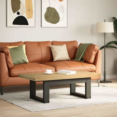 vidaXL Konferenčný stolík NOAIN nohy v tvare U 120x60x40 cm borovicový