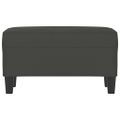 vidaXL Lavica tmavosivá 70x35x41 cm látka z mikrovlákna
