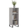 vidaXL Komoda sivý dub sonoma 34,5x32,5x90 cm kompozitné drevo