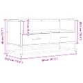 vidaXL TV skrinka čierna 80x34,5x40 cm kompozitné drevo a kov