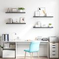 vidaXL Plávajúce nástenné police 4 ks, lesklé sivé 90x23,5x3,8 cm, MDF