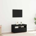 vidaXL TV skrinka 75 x 35 x 40 cm Čierny dub Kompozitné drevo