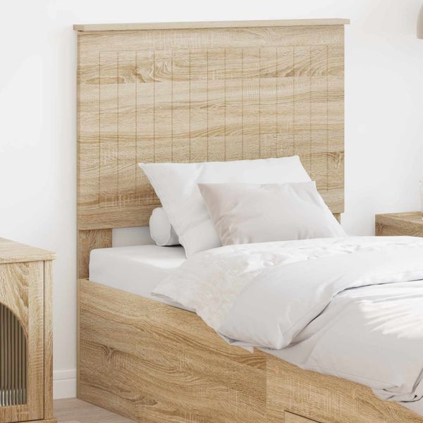 vidaXL Zadné čelo s čelnou doskou Sonoma dub 80 cm Kompozitné drevo