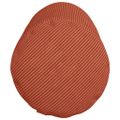 vidaXL Podložkové vankúše 2 pcs Červenooranžová Ø 25 x 70 cm