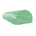 vidaXL Fóliovník s oceľovým rámom zelený 30 m² 10x3x2 m