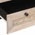vidaXL Highboard 60 x 33 x 100 cm Masívne mango drevo Bielená biela
