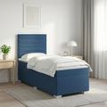 vidaXL Posteľ boxspring s matracom Modrá 80 x 200 cm Látka
