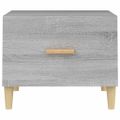 vidaXL Konferenčné stolíky 2ks sivé sonoma 50x50x40cm kompozitné drevo