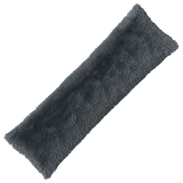 vidaXL Podložka s vankúšom HEERLEN Antracitová 40 x 145 cm PV fleece