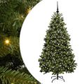 vidaXL Umelý Sklápací Vianočný Stromček Zelená 180 cm PVC a oceľ