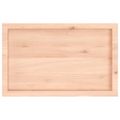 vidaXL Stolová doska 80x50x(2-4) cm neošetrený dubový masív