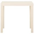 vidaXL Záhradný stôl biely 79x65x72 cm plast