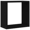 vidaXL Nástenné kockové police 2 ks, čierny dub 30x15x30 cm, technické drevo