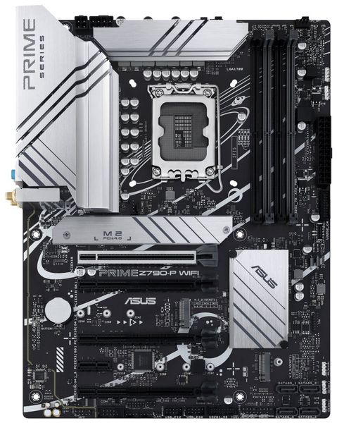 ASUS PRIME Z790-P WIFI / Intel Z790 / LGA1700 / 4x DDR5 / 3x M.2 / HDMI / DP / USB-C / WiFi / ATX Základní deska, Intel Z790, LGA1700, 4x DDR5 DIMM (max. 128GB), 3x M.2, Wi-Fi, HDMI, DisplayPort, USB typ C, ATX