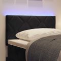vidaXL LED hlavová doska Čierny 80 cm Zamat