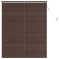 vidaXL Žalúzia Tmavohnedá s Vzorom 150 x 110 cm 25 mm PVC