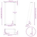 vidaXL Nohy ku konzolovému stolu v tvare U, 2 ks, čierne, 28 x (72-73) cm, oceľové