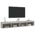 vidaXL TV skrinky s LED svetlami 2 ks sivé sonoma 100x30x30 cm