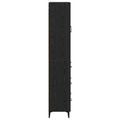 vidaXL Highboard Čierny dub 69,5 x 34 x 180 cm Kompozitné drevo