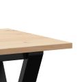 vidaXL Konferenčný stolík v tvare Y 100x50x45 cm borovica a oceľ