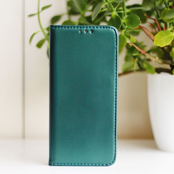 Puzdro Smart Magnetic pre Samsung Galaxy A06 4G tmavozelená