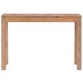 vidaXL Konzolový stolík z teakového dreva prírodná úprava 110x35x76 cm