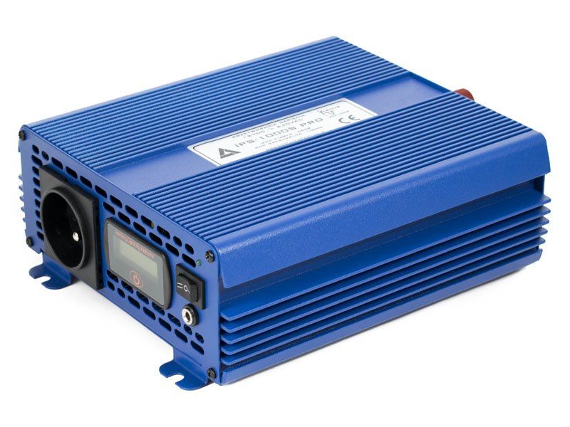 Menič napätia 12V/230V 1000W, AZO Digital IPS-1000S, ECO MODE PRO, čistá sínusovka