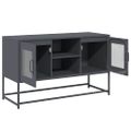 vidaXL TV skrinka antracitová 100,5x39x60,5 cm oceľ