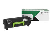 Vysoká výťažnosť - čierna - originálna - puzdro - kazeta s farbivom LCCP, LRP - pre Lexmark MS631dw, MS632dwe, MX632adwe