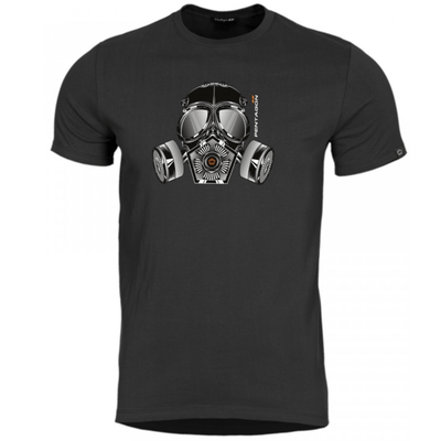 K09012-GM-01-Black-2XL Pentagon Ageron T-Shirt Gas-Mask