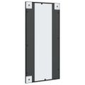 vidaXL Nástenné zrkadlo čierne 40x80 cm obdĺžnikové železné