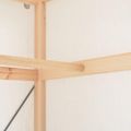 vidaXL Šatník biely 79x40x170 cm látkový