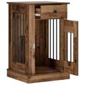 vidaXL Nábytok pre psa Staré drevo 50 x 47,5 x 80 cm Kompozitné drevo
