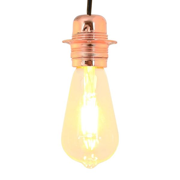 vidaXL držiaky lámp 2 ks Rose Gold E27