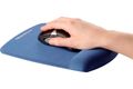 FELLOWES podložka pod myš a zápěstí PlushTouch/ 200mm x 245mm x 20mm/ textilie/paměťová pěna/ modrá Podložka pod myš, ergonomická, pametová pena, 238x184mm, modrá