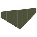 vidaXL Obrubník trávnika 100 x 45 cm Oceľ Olivovo zelená