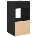 vidaXL Nočné skrinky so zásuvkou 2 ks čierny dub 35x34x66,5 cm