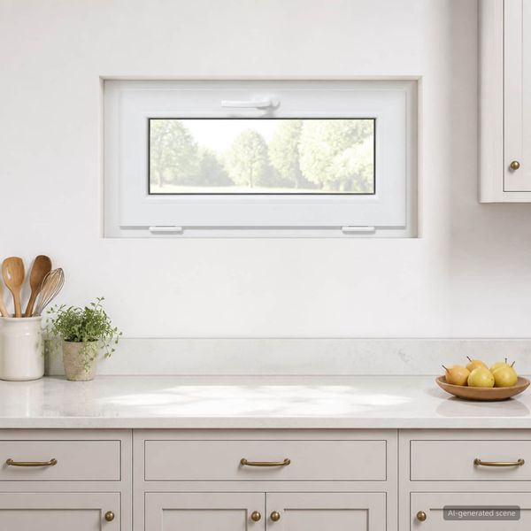 vidaXL Biele vnútorné farby okna v suteréne RISOR 75 x 40 cm