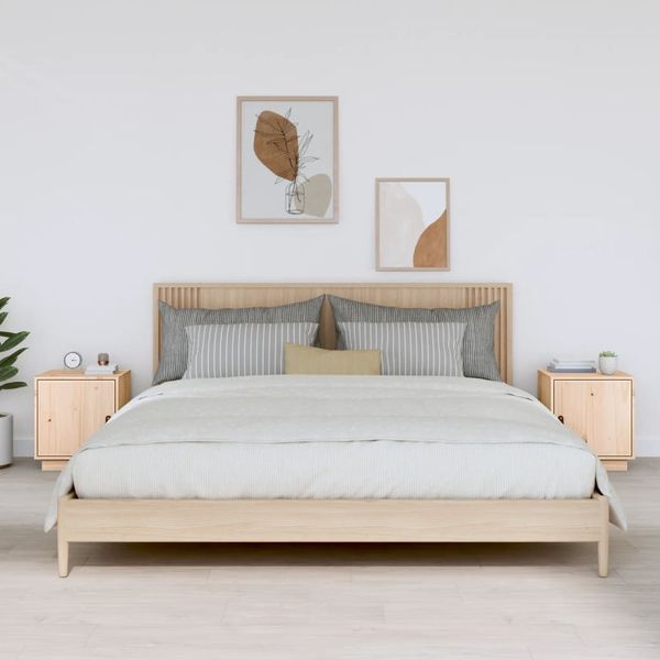 vidaXL Nočné stolíky 2 ks 40x34x45 cm borovicový masív