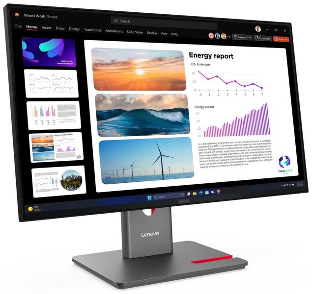 Lenovo ThinkVision/P24Q-40/23,8"/IPS/QHD/120Hz/4ms/Černá/3R Monitor, 24", QHD 2560×1440, IPS, 120Hz, USB-C 15W PD, ergonomický stojan, tovární kalibrace