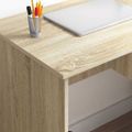 vidaXL Stôl Sonoma dub 90 x 49 x 75 cm Kompozitné drevo