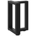 vidaXL Nohy konferenčného stolíka v tvare T, 2 ks, čierne, 38x25x(42-43) cm, oceľ