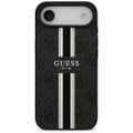 Guess 4G Printed Stripes MagSafe case for iPhone 17 Air black