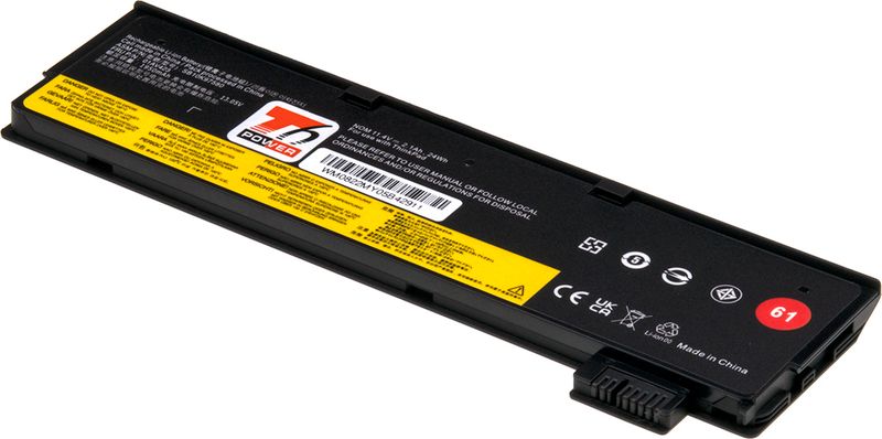 Batéria T6 Power Lenovo ThinkPad T470, T480, T570, T580, 2100mAh, 24Wh, 3článková