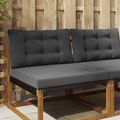 vidaXL Vankúš na vonkajšiu pohovku Polyester Antracitová 80 x 68,5 cm