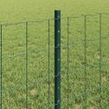 vidaXL Euro oplotenie s pilierom 10 x 0,6 m PVC potiahnutá oceľ Zelená