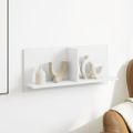 vidaXL Nástenná skrinka 70x16,5x30 cm biela kompozitné drevo